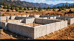 Concrete foundation preparation