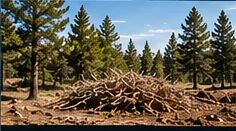 Brush and trees cleared from a lot